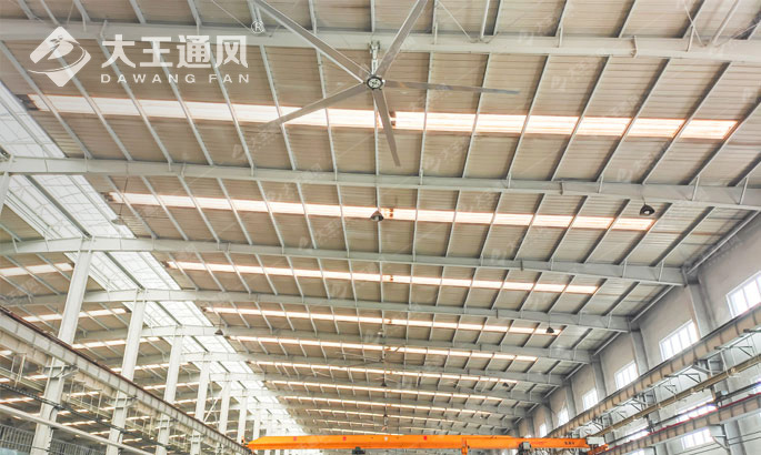 工業廠房安裝大型工業吊扇案例