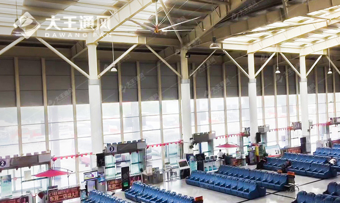 公共場館安裝大型工業吊扇