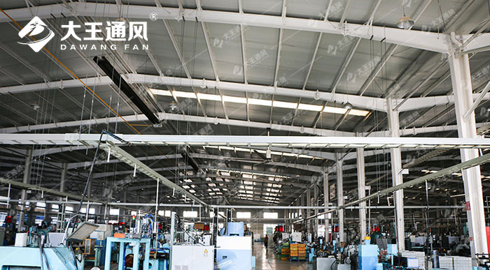 湖北某機(jī)械廠車間大吊扇