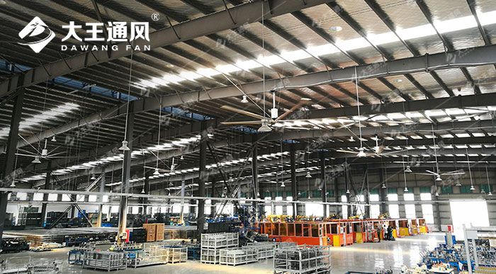 大型工業風扇成為企業夏季車間降溫得力助手