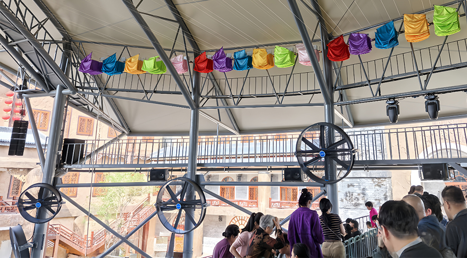 大王壁掛扇賦能西安華夏文旅度假區，打造舒適觀演環境案例